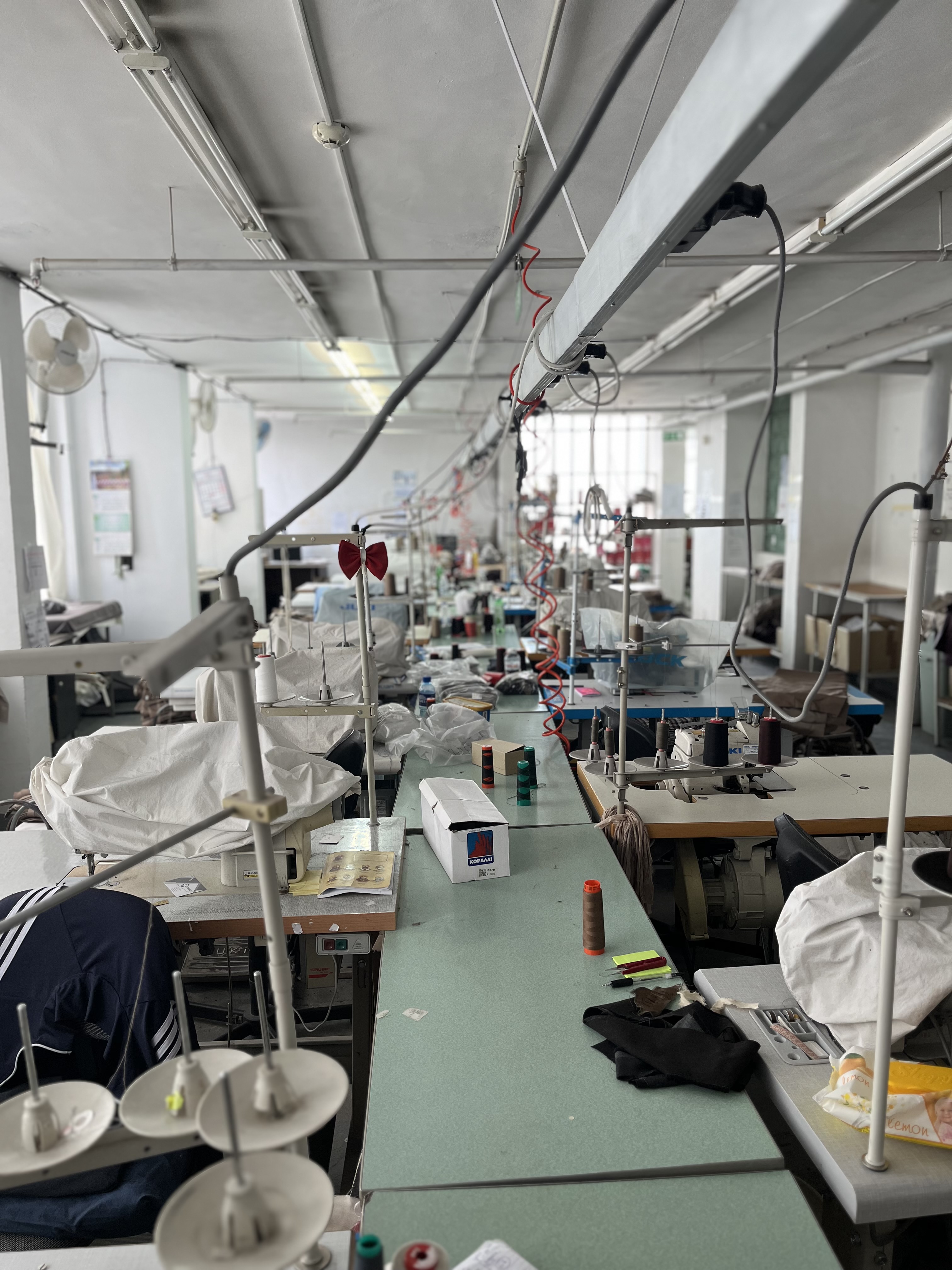 DIMTEX workshop floor with production stations